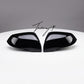 gloss black rear wing mirror cover cap for BMW 3 Series GT F30 F34 2013 to 2019
