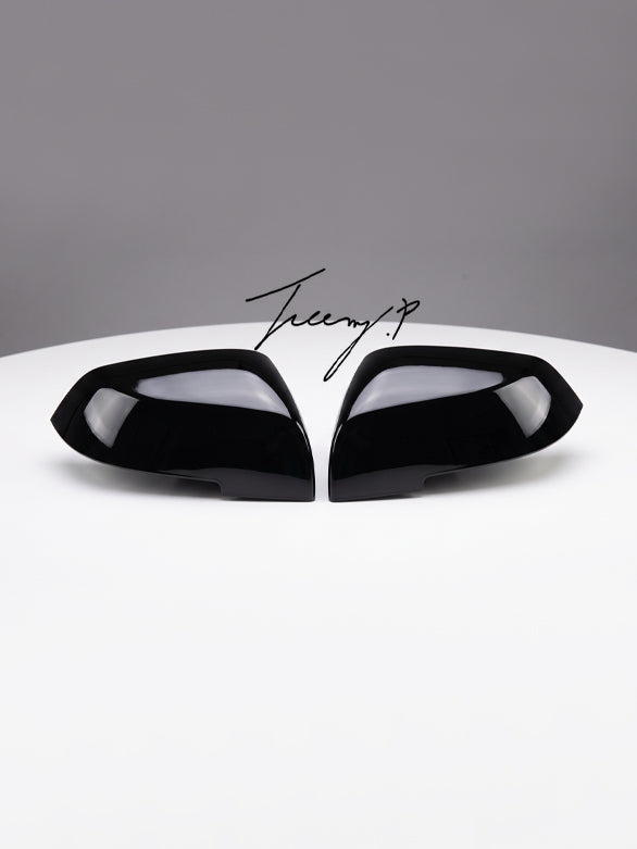 gloss black rear wing mirror cover cap for BMW 3 Series GT F30 F34 2013 to 2019
