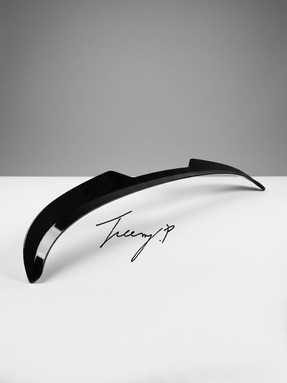 Ford Fiesta MK8 gloss black rear spoiler extension
