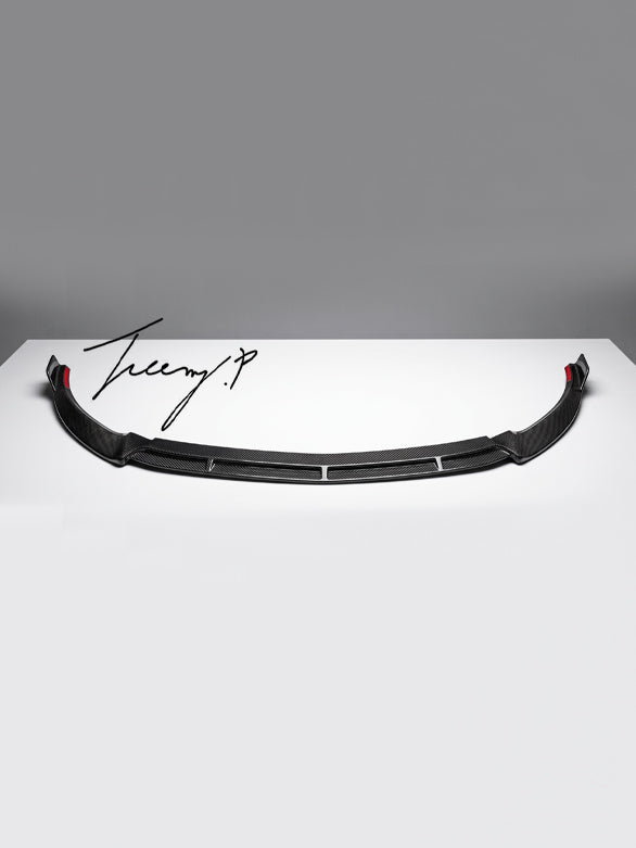 Mercedes E Class W213 facelift carbon effect treen front splitter
