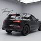 Audi Q5 S Line FY gloss black SQ5 style rear quad exit diffuser
