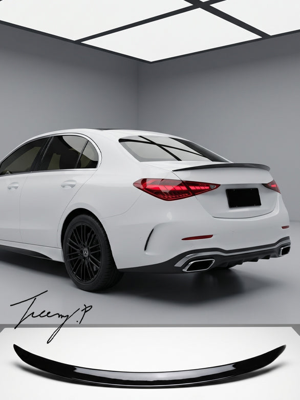 Mercedes Benz C Class W206 gloss black AMG style trunk spoiler wing 2021 and newer
