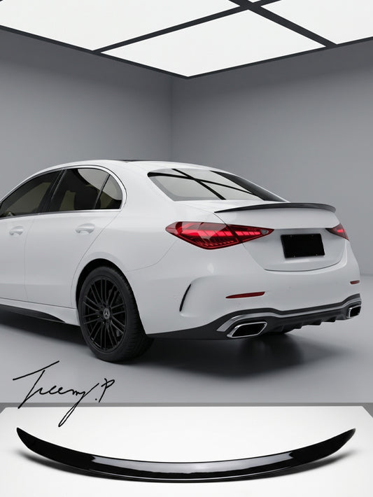 Mercedes Benz C Class W206 gloss black AMG style trunk spoiler wing 2021 and newer
