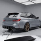 BMW 3 Series G21 Touring 2019-2024 rear gloss black roof spoiler extension