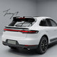 Gloss black rear boot mid wing spoiler for Porsche Macan 2014+
