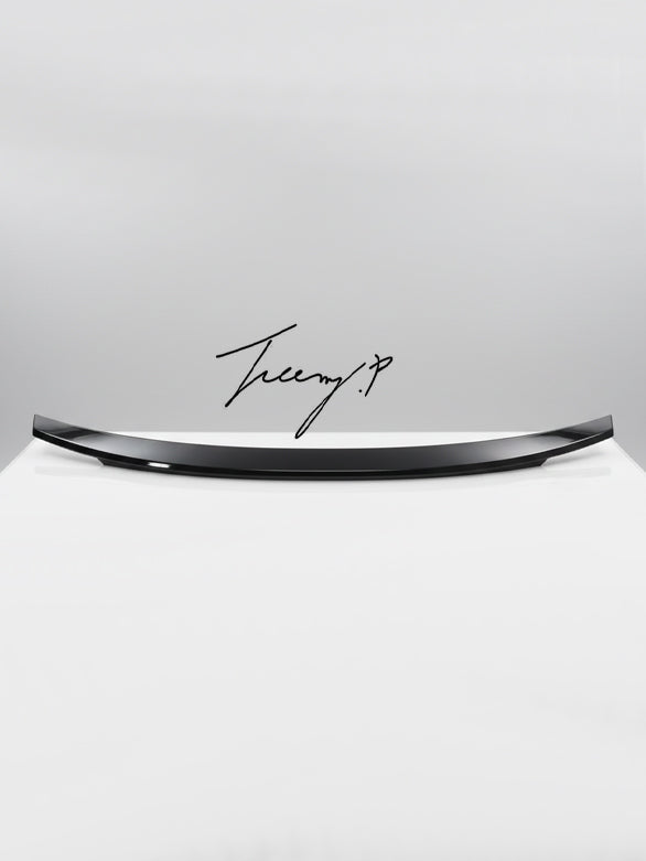 Gloss black rear boot mid wing spoiler for Porsche Macan 2014+
