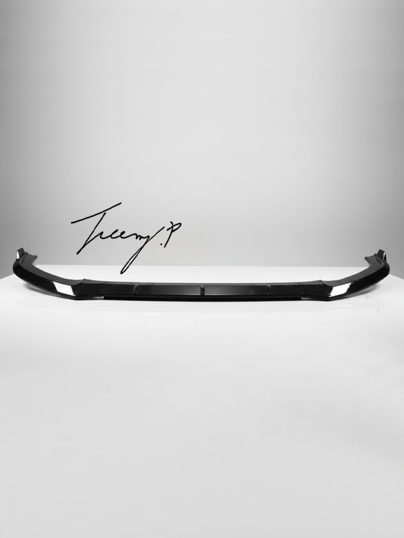 Gloss black front splitter spoiler lip for Audi A7 S7 C8 2017+
