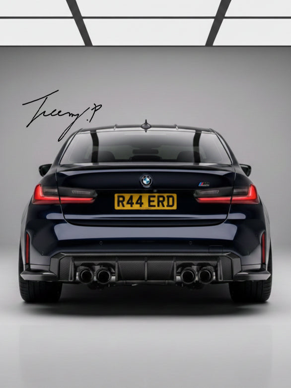 Gloss black rear diffuser for BMW M3 M4 G80 G82 G83 2020+
