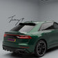 Gloss black rear diffuser lip for Audi Q8 S Line 2018+
