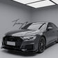 Audi A6 C8 gloss black front bumper splitter
