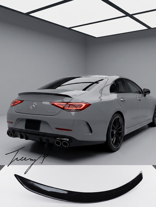 Mercedes CLS C257 gloss black AMG style rear boot trunk spoiler