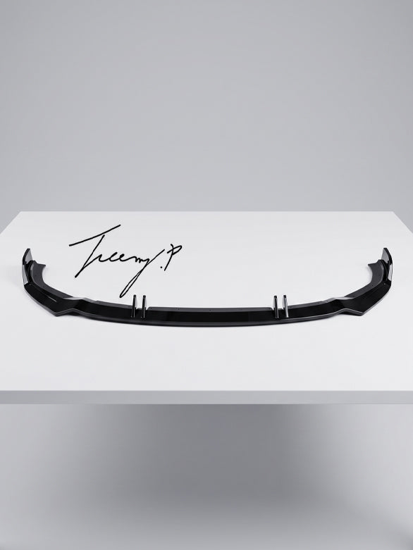 Audi A6 C8 gloss black front bumper splitter
