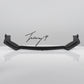 Ford Mustang MK6 gloss black front splitter spoiler lip body wing
