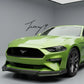 Ford Mustang MK6.5 gloss black front splitter spoiler lip body wing
