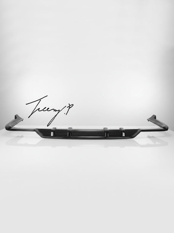 Mercedes Benz C Class W205 gloss black rear diffuser lip valance spoiler
