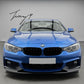 Front splitter, rear diffuser, and side skirts body kit installed on a 2014-2020 BMW 4 Series F33 Convertible