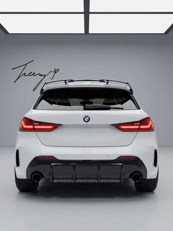 BMW 1 Series F40 gloss black rear diffuser lip
