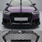 Audi S3 8V RS style gloss black honeycomb radiator bumper grille upgrade 2012–2016
