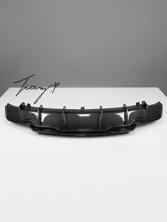 Tesla Model 3 carbon rear bumper diffuser 2017 to 2021
