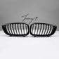 matte black performance front kidney grilles pair for BMW 3 Series F34 GT 2013 to 2019
