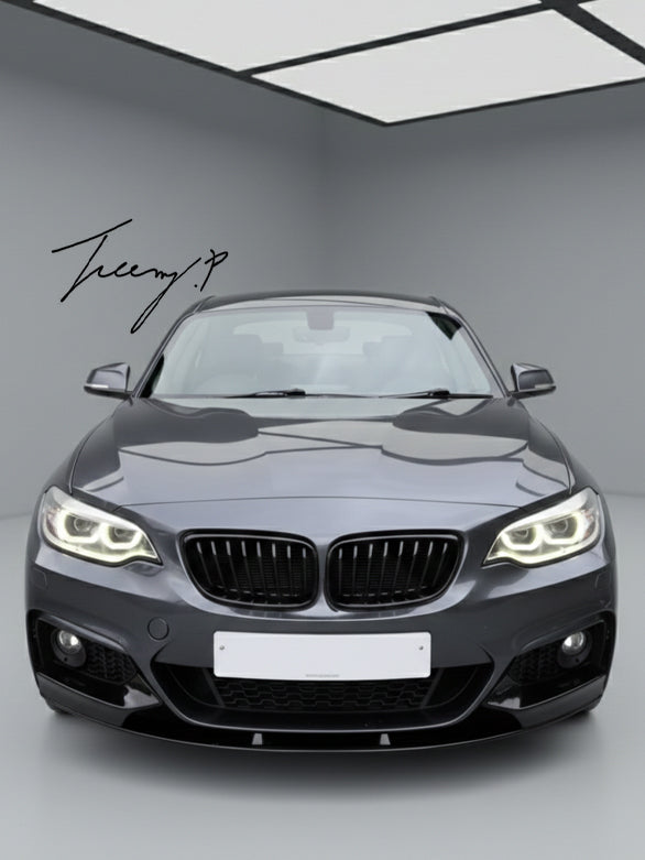 M Performance style front splitter, rear diffuser, and body kit installed on a 2014-2021 BMW 2 Series F22 Coupe / F23 Convertible