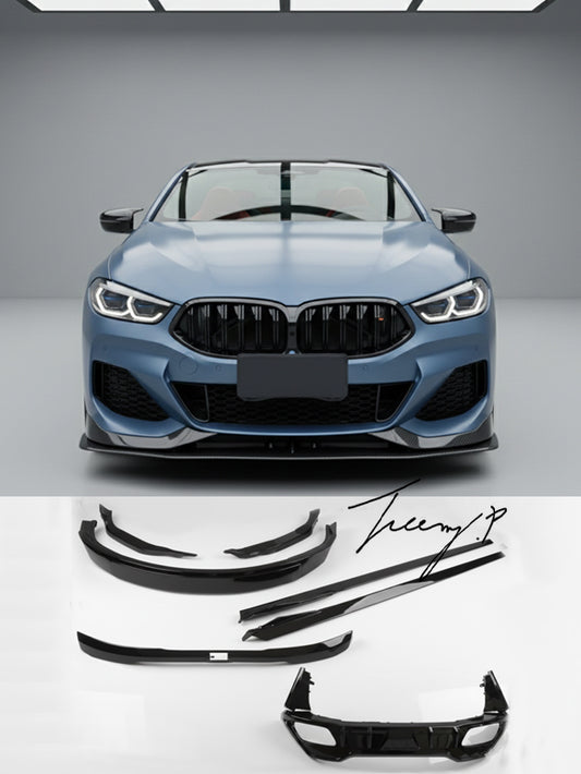 BMW 8 Series Gran Coupe G16 body kit front splitter side skirts
