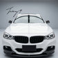 carbon fibre look front spoiler splitter lip for BMW F34 GT M Sport 2013 to 2019
