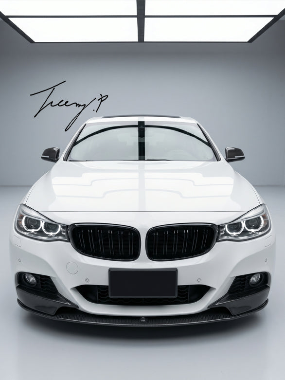 carbon fibre look front spoiler splitter lip for BMW F34 GT M Sport 2013 to 2019
