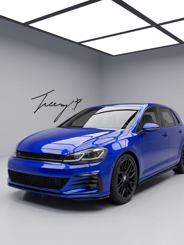 Volkswagen Golf MK7 gloss black badgeless front grille
