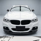 carbon fibre look front spoiler splitter lip for BMW F34 GT M Sport 2013 to 2019
