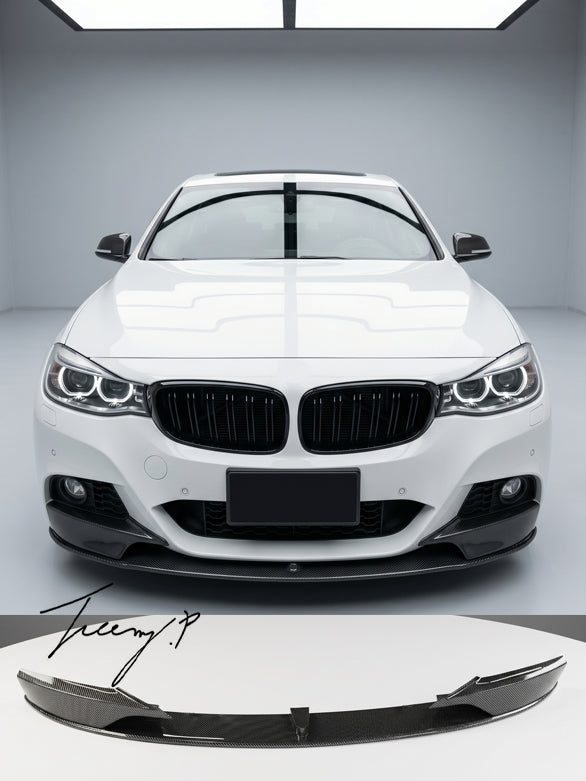 carbon fibre look front spoiler splitter lip for BMW F34 GT M Sport 2013 to 2019
