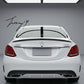 Mercedes C Class W205 carbon fibre effect AMG style boot spoiler