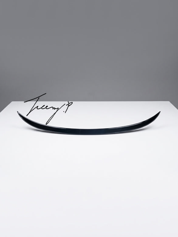 gloss black rear boot trunk spoiler lip wing for BMW E90 3 Series saloon 2005 to 2011
