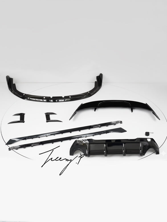 M Performance style front splitter, rear diffuser, and aero body kit installed on a 2019-2025 BMW 1 Series F40 120i