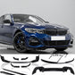 BMW 3 Series G20 M Performance body kit with front splitter and rear diffuser
