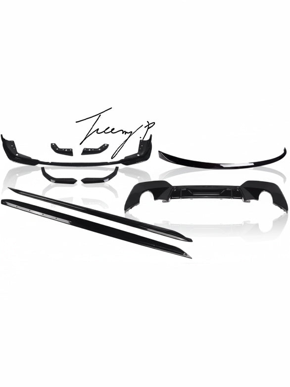 BMW 3 Series G20 M Performance body kit with front splitter and rear diffuser
