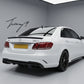 Gloss black AMG rear trunk boot lid lip spoiler for Mercedes E Class W212 2008 to 2015
