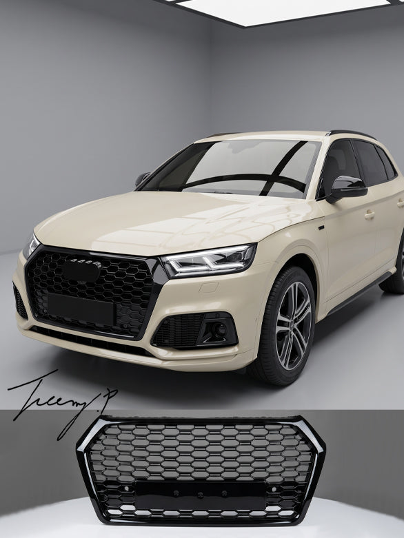 Audi Q5 FY gloss black RSQ5 style honeycomb grille
