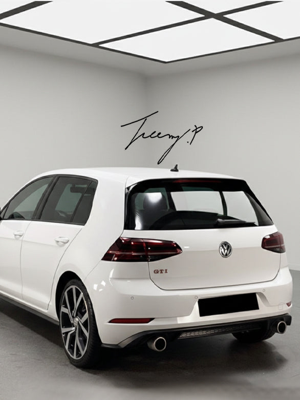 Volkswagen Golf GTI MK7.5 body kit with rear valance diffuser and spoiler
