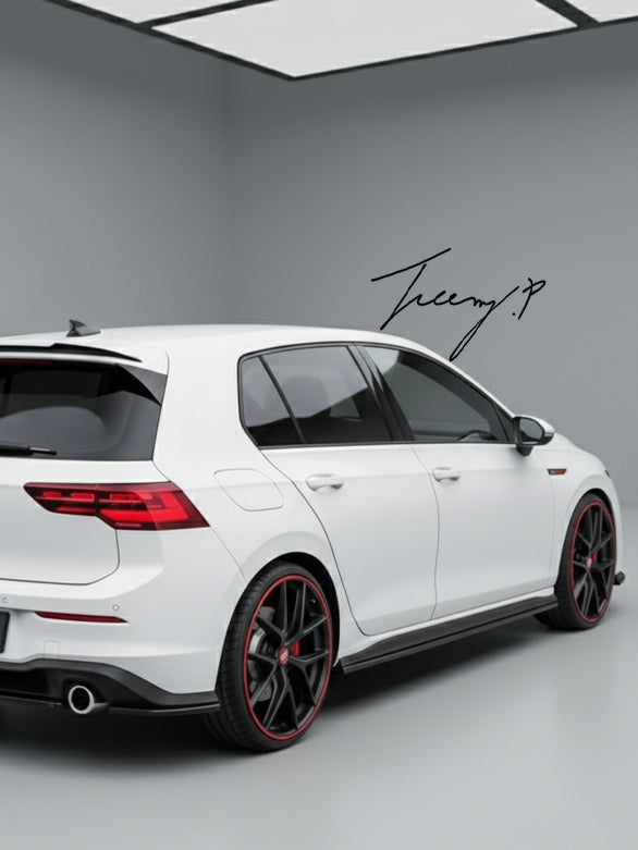 Volkswagen Golf MK8 side skirt extension blades
