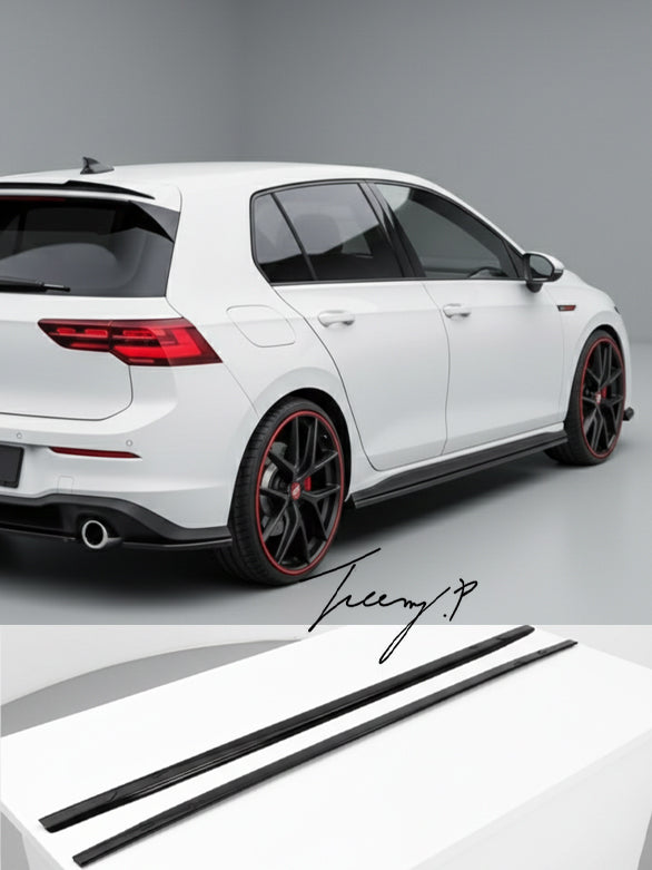 Volkswagen Golf MK8 side skirt extension blades
