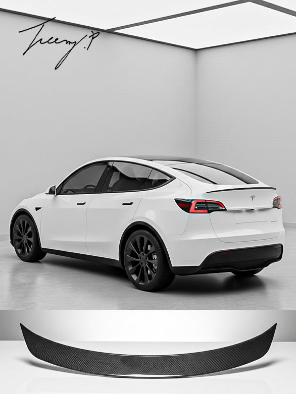 Gloss black rear boot spoiler for Tesla Model Y 2020+
