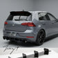 VW Golf GTI MK7.5 gloss black rear bumper diffuser spoiler blade style
