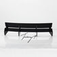 VW Golf R MK7.5 gloss black rear blade fin diffuser bumper spoiler
