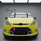 Ford Fiesta Mk7 2012-2017 front gloss black splitter spoiler lip