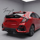 Honda Civic FK MK10 gloss black M4 style rear spoiler
