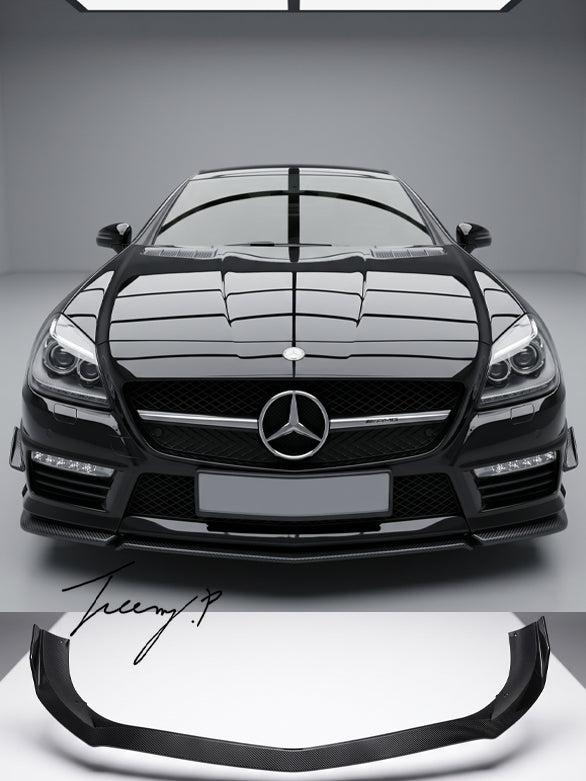 AMG carbon fibre front splitter for Mercedes Benz SLK R172 2016 to 2019
