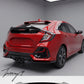 Honda Civic FK MK10 gloss black M4 style rear spoiler
