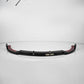 Gloss black AMG Line front splitter for Mercedes E-Class W213/C238 (2016–2020).