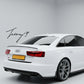 Audi A6 C7 rear boot trunk lip spoiler wing S3 style gloss black
